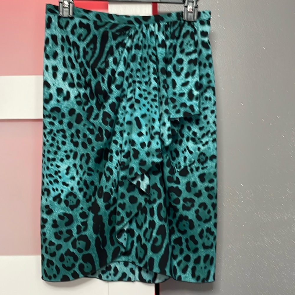 D&G Dolce & Gabbana silk animal print skirt size 42